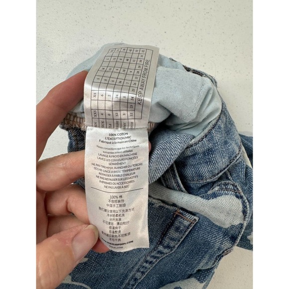 One Teaspoon Womens Awesome Baggies Jean Sz 23 Havana Floral High Waist Straight - Picture 15 of 16